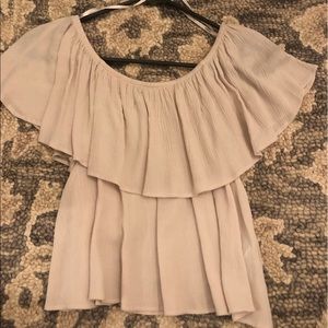 Off the shoulder flowy top